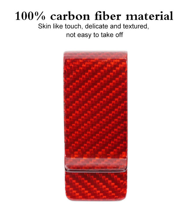 Anti Fading 20*70mm Carbon Fiber Money Clips