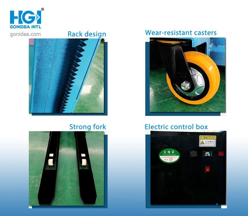 Lifting Equipment 1ton Remote Small Telescopic Poratble Forklift For Sale