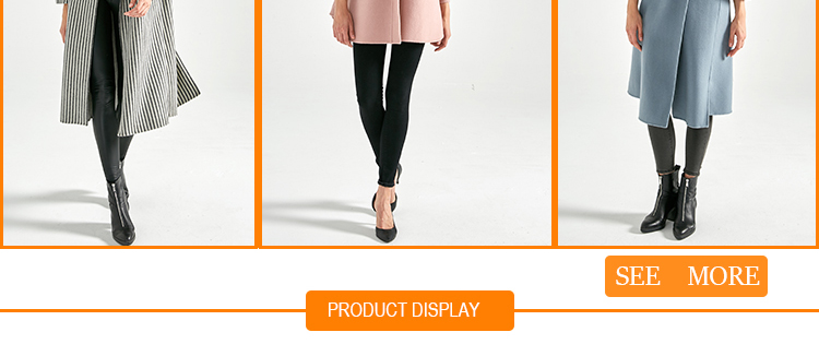 Luxury Elegant Fitted Woolen Womens Long Winter Jackets With Printed Belt