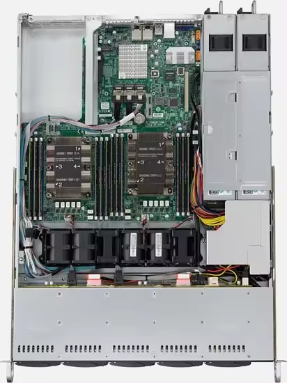 SuperServer 1U Rackmount SYS-510P-WTR Single Socket P RAID 0/1/5/10 Capable Server