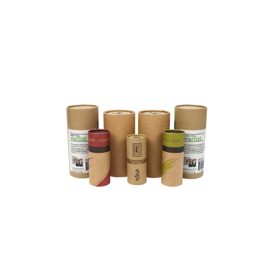 Stackable Coffee Tube Packaging , Multipurpose Cardboard Cylinder Containers