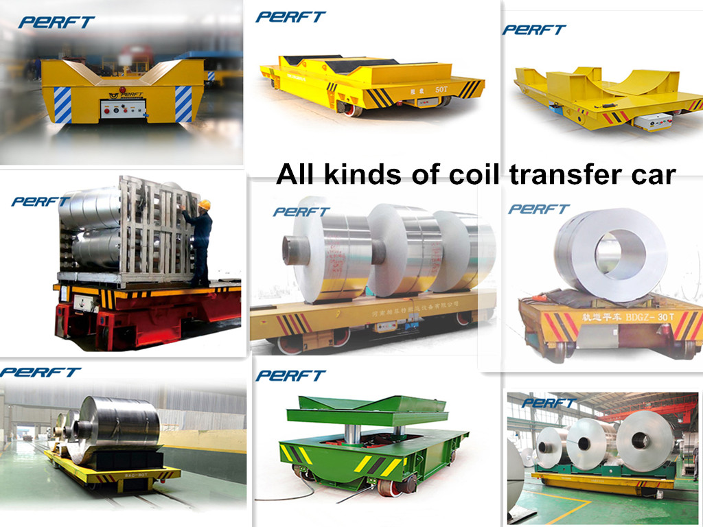 20 ton Carbon Steel Material Transfer Cart Cable Reel Powered coil transfer car on Rails
