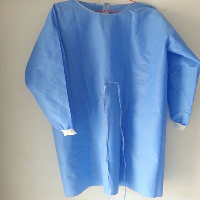 Spunbonded Disposable Surgical Gown Abrasion Resistant ISO Certification