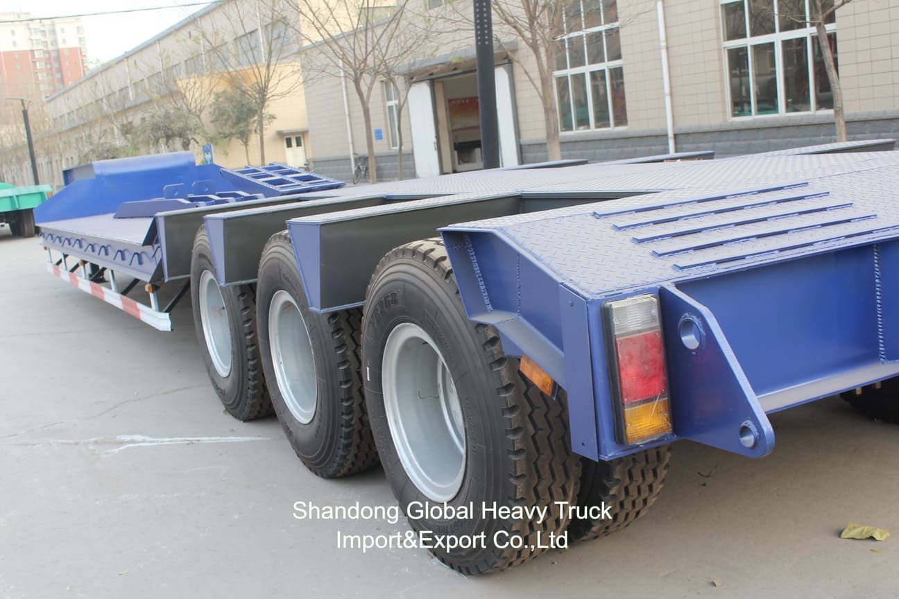 3 Axle 40ton 13.45m Wabco BPW Axles Air Suspension Flatbed Semi Trailer