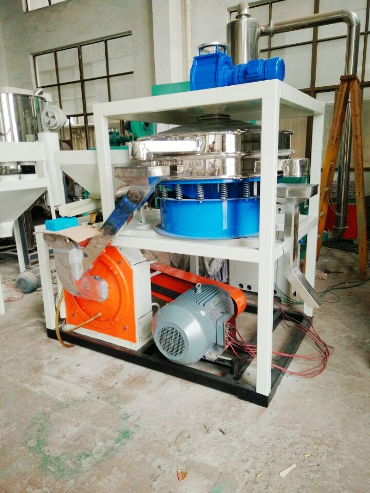 High Speed PET Plastic Grinding Mill Water Spray Cooling SKF Shaft 50HZ