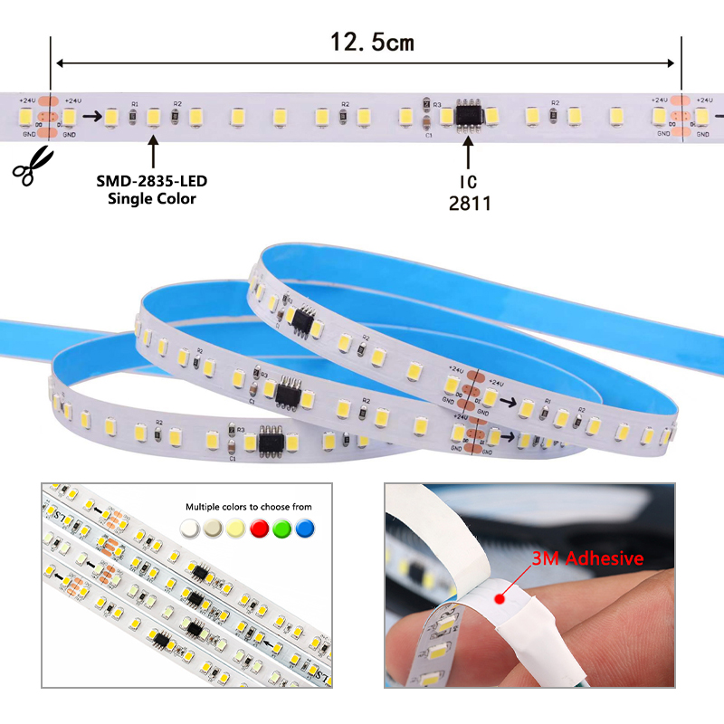 24V 2835 SMD Digital Pixel LED Strip Ws2811 With Controller Power