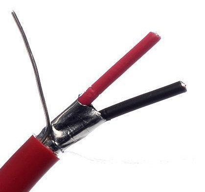 Non-Plenum PVC Jacket Fire Alarm Cable 18 AWG Shielded Cable for Fire Protection