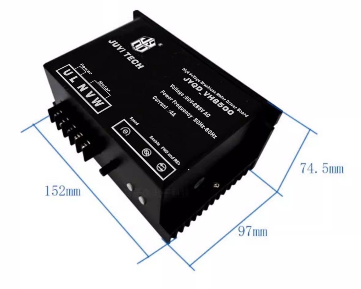 110v220v AC Brushless High Voltage Motor Drive Controller Complete Housing Enables Control With Multiple Protection 4A