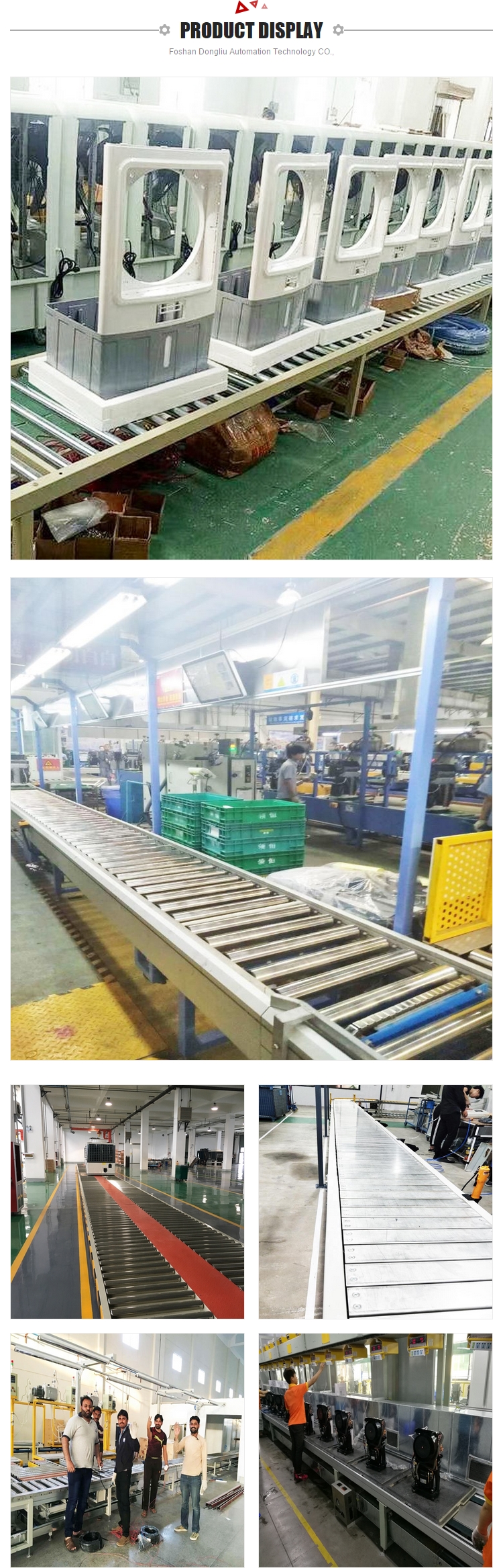 Adjsutable Speed Air Conditioner Production Line Customized 1-100m Length