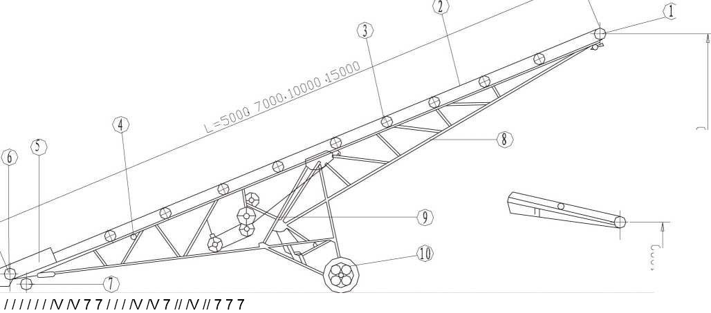 OEM Custom Adjustable Height Belt System Flexible Movable Rubber Mobile Belt Conveyor