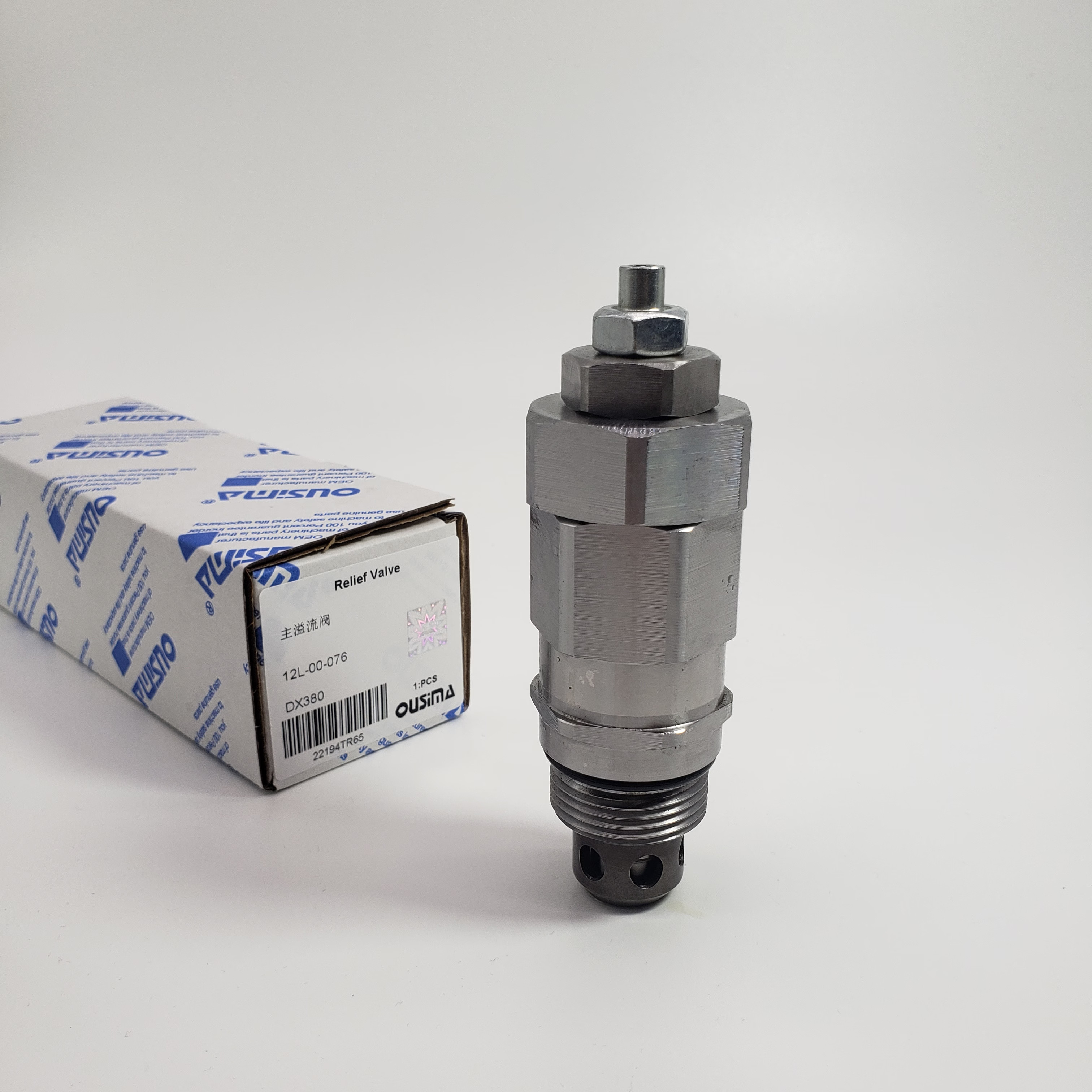 Excavator Main Relief Valve 12L-00-076 For DOOSAN DX380 DH80
