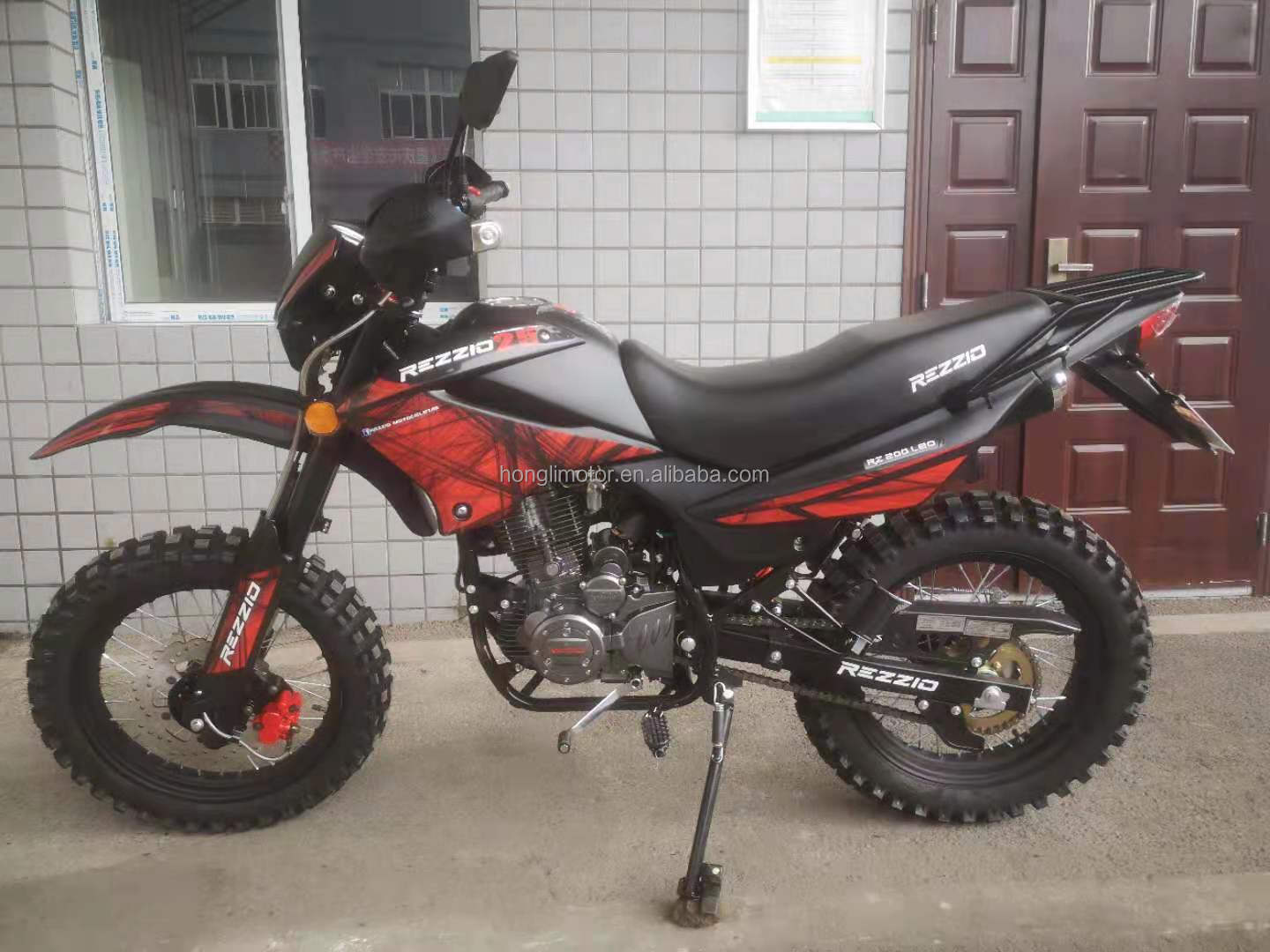 Red Super 200cc 250cc Enduro Off Road Motorcycles Gasoline Dirt Bikes