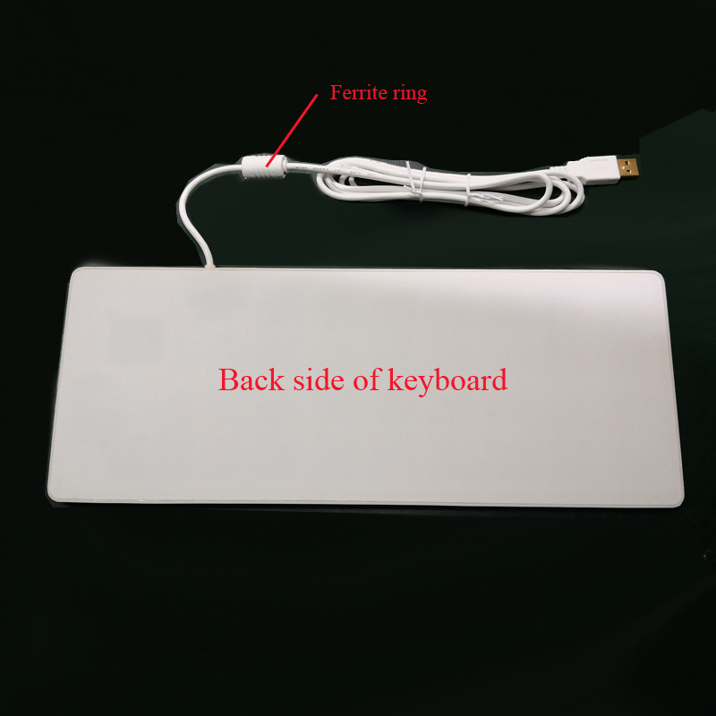 Anti Virus Medical Keyboard With Integrated Touchpad Completely Sealed IP68 Cleanable