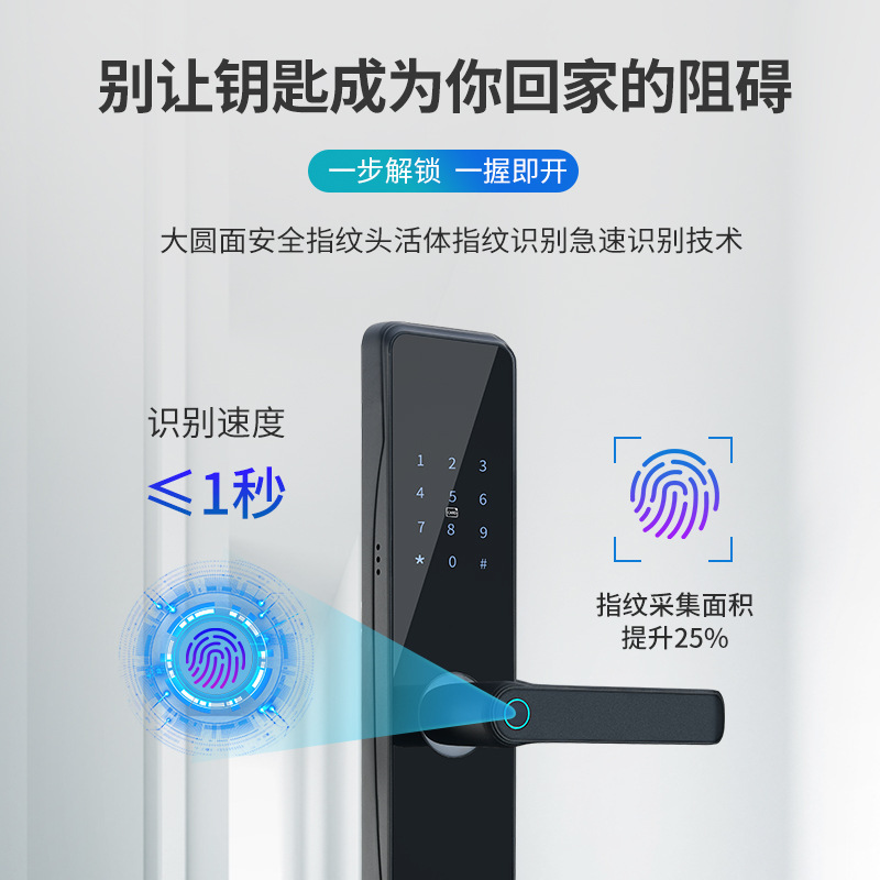 OEM ODM Push Pull Door Lock Digital Wifi Keyless Entry Door Lock