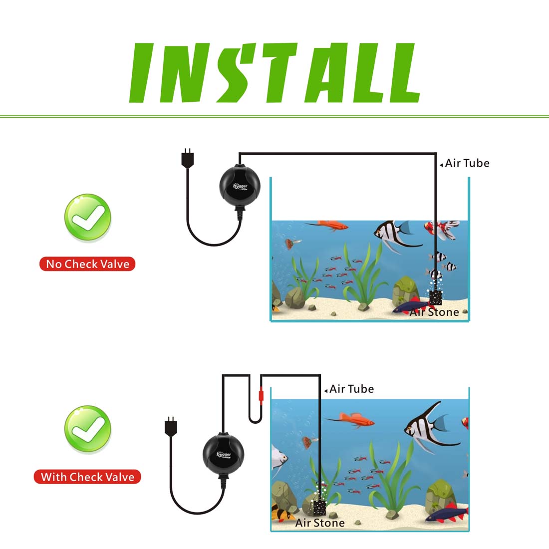 Portable Quiet Mini Fish Aquarium Oxygen Pump