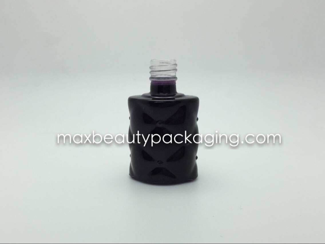 UV powder coating gel polish bottle double coating gel polish bottle nail polish packaging gel polish bottle cap brush