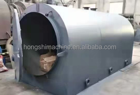 Horizontal Wood Log Carbonization Stove , Bamboo Charcoal Carbonizer Furnace Oven
