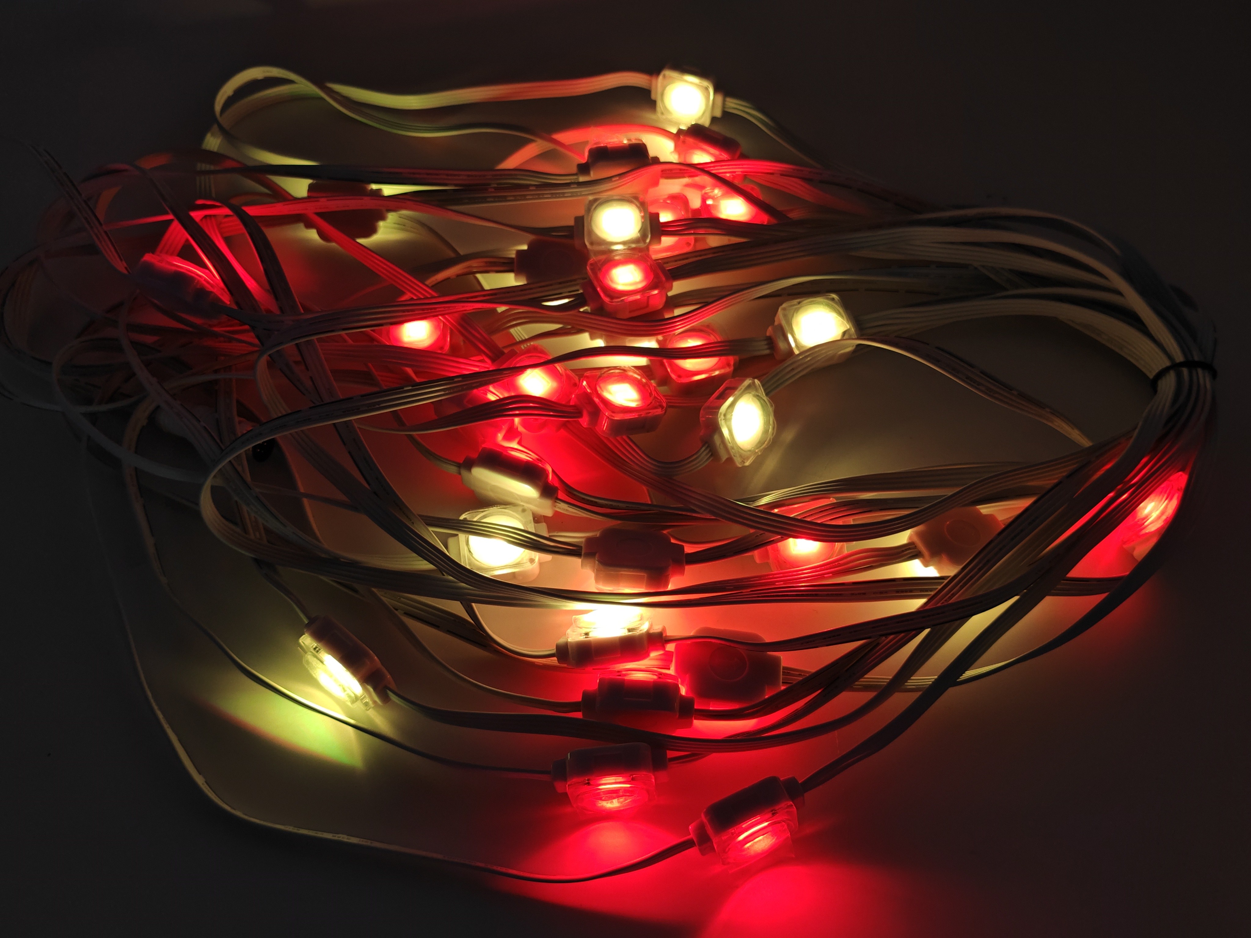 12V SMD5050 Point Light Christmas Decorative Outdoor Eave Lights RGB LED Outdoor String Pixel Light