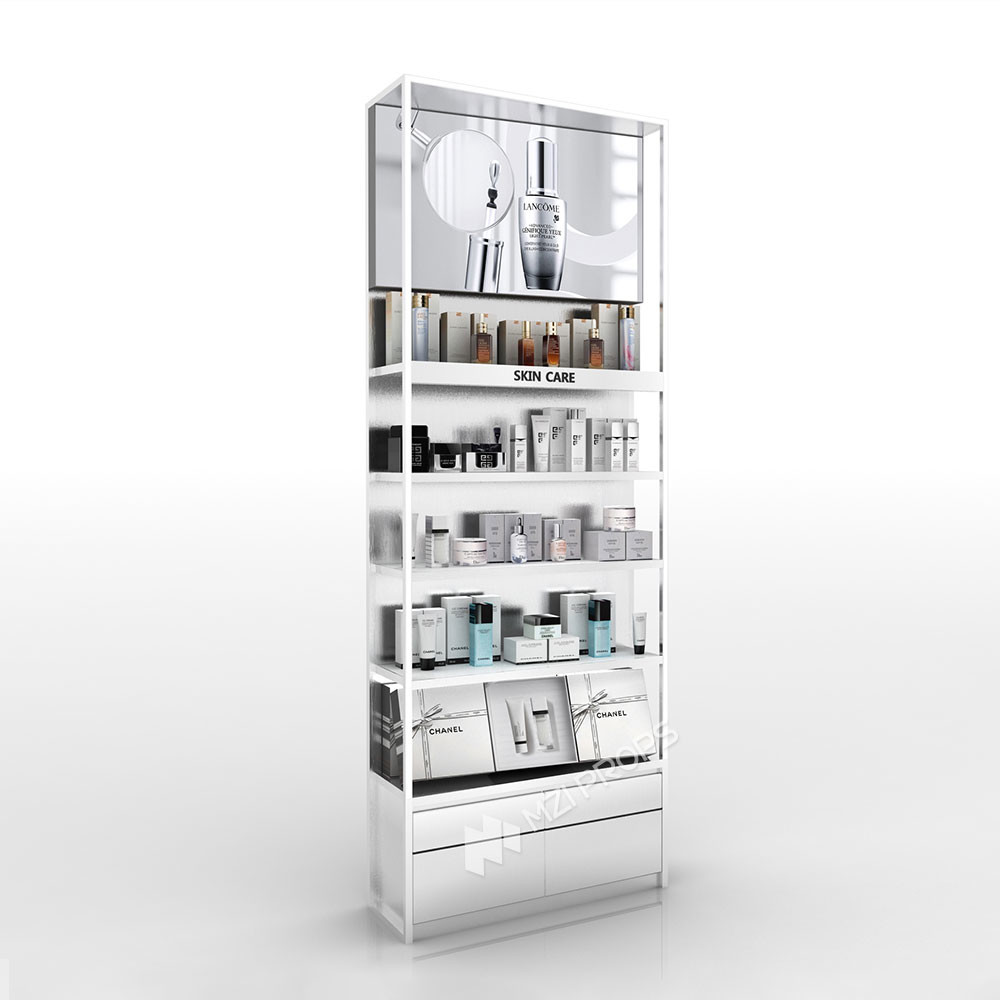 Skincare Store Display Cabinet Beauty Store Furniture With Ligth-box For Cosmetic Shop Fitting