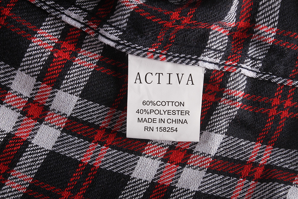 7 Colors Cotton Long Sleeve Mens Casual Plaid Shirts