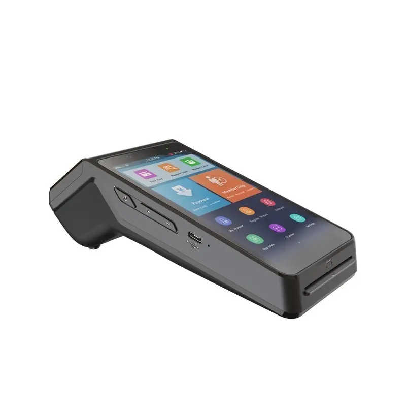 MTK 6739 Quad Core 5.5 inch IPS 720P Handheld Android POS Terminal with Dual SIM Cards