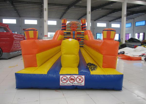 Adult Inflatable Sports Games 2 Lane Bungee Run Inflatable Bungee Jump 10 X 3 X