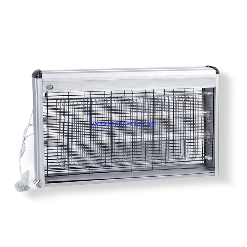 Harmless Electronic Pest Trap Anti Mosquito Flies Killer Lamp with Powerful 1900V Grid 30W Bulbs Alu. Frame