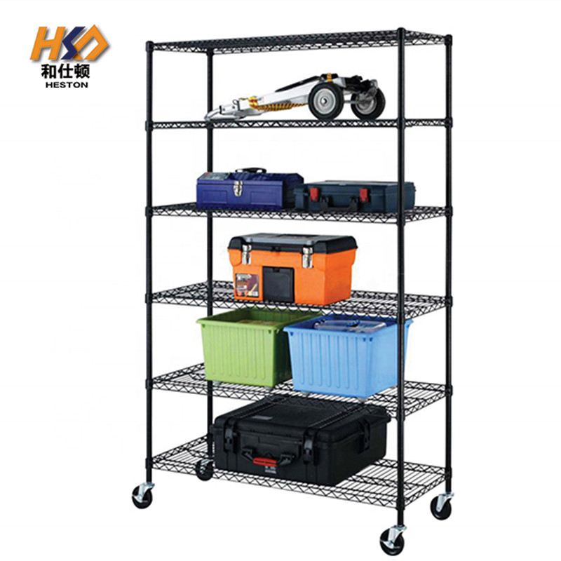 150KGS 12 X 24 Pharmacy Metal Chrome Wire Shelving 4 Shelf Chrome Storage Unit