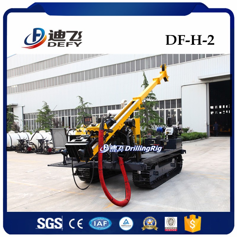 HQ wire-line core drilling rig DF-H-2, 350m BQ deep borehole machine for mineral exploration