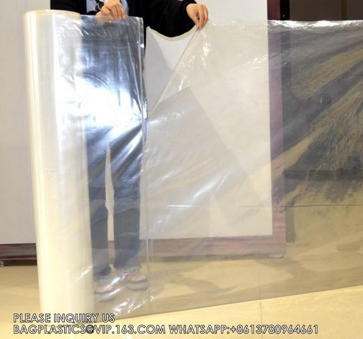 Commercial Moving And Storage Mattress Bag, Queen, 4 Mil, 1 Count, White, 80"L X 60"W X 10"H