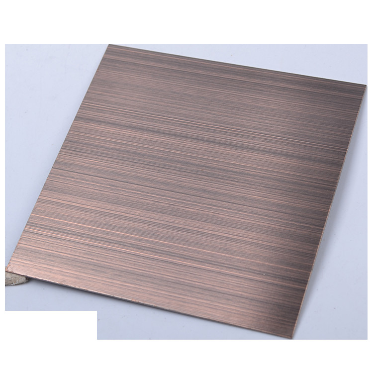Brushed PVD Stainless Steel Decorative Sheets Colored Plates Wall Pan
