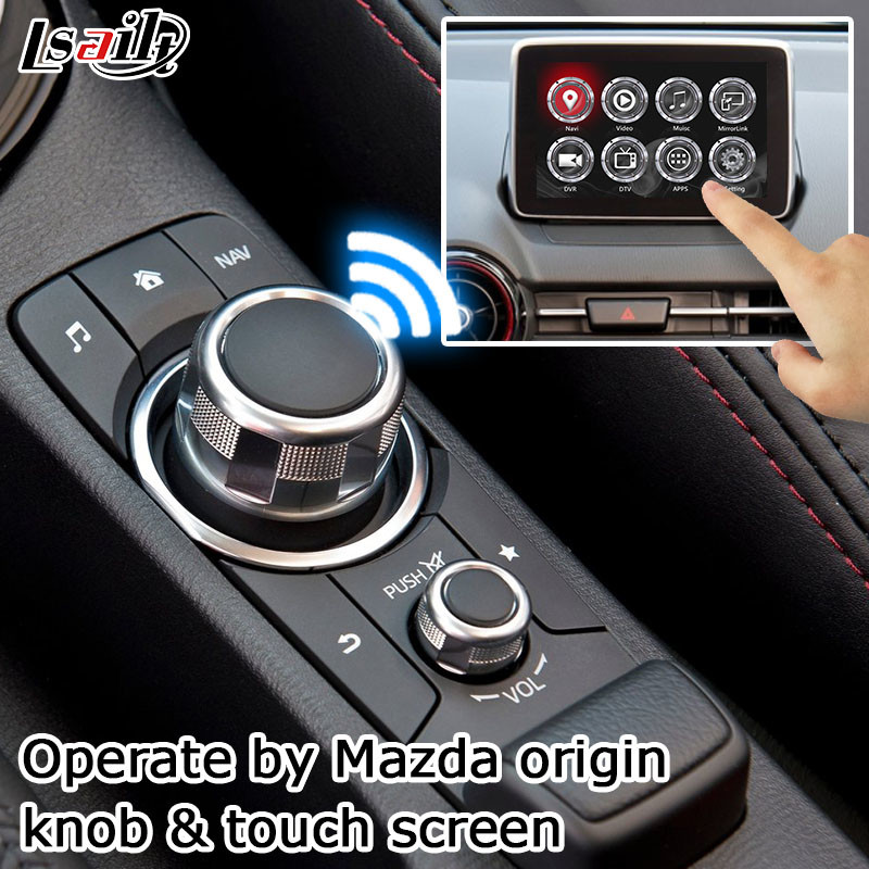 Mazda CX-3 CX3 Navigation video interface Android auto Mazda knob control google waze youtube
