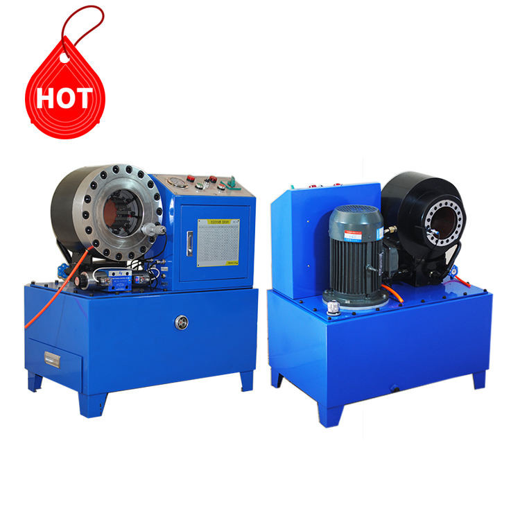 3KW / 4KW DX68 Hydraulic Hose Crimping Machine With 10 Sets Of Dies