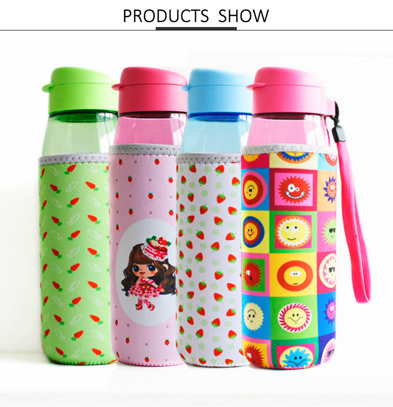 Portable Neoprene 70mm*200mm Drink Bottle Sleeve
