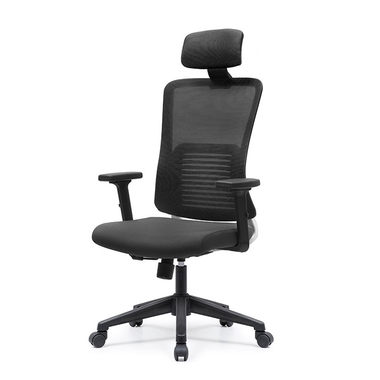 White Frame Chrome Base Back Mesh Office Chair DIOUS 2.4in Cushion