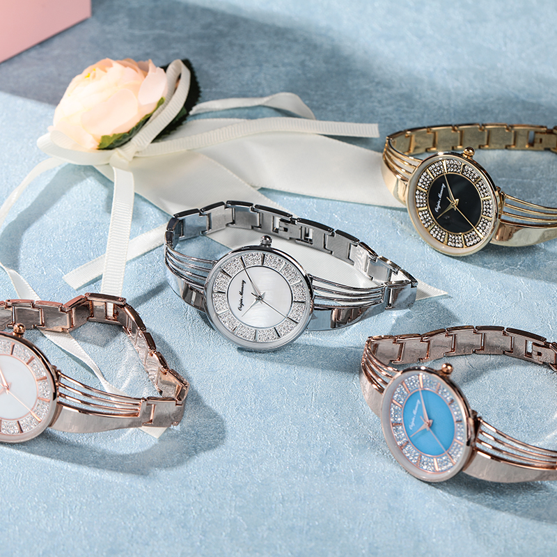 2021 Luxury Quartz Wrist Watches Customize Logo Women Alloy Watches Ladies Simple Watch Chinese Cheap Wholesale Factory