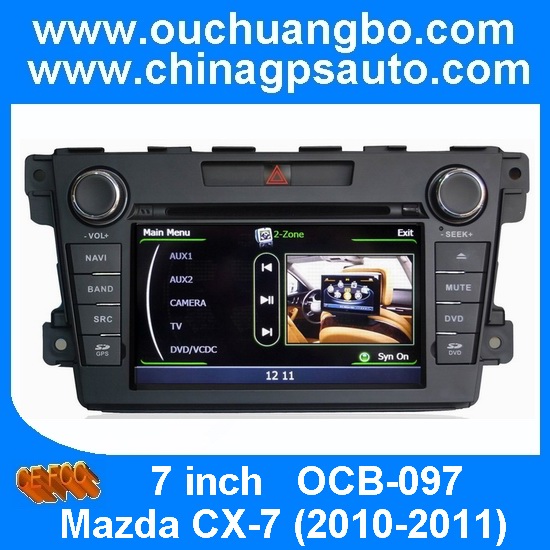 Ouchuangbo S100 Car Head Unit Sat Navigation for Mazda CX-7 (2010-2011) Bluetoth TV Radio Stereo 1G CPU