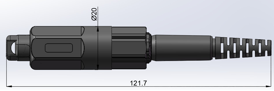 3 In 1 Waterproof Pre Connectorized Cable Connector For Fiber Optical