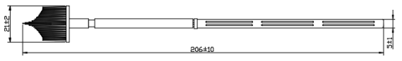 Broom Head Cervical Sampler , HPV Testing Cervical Cytology Brush