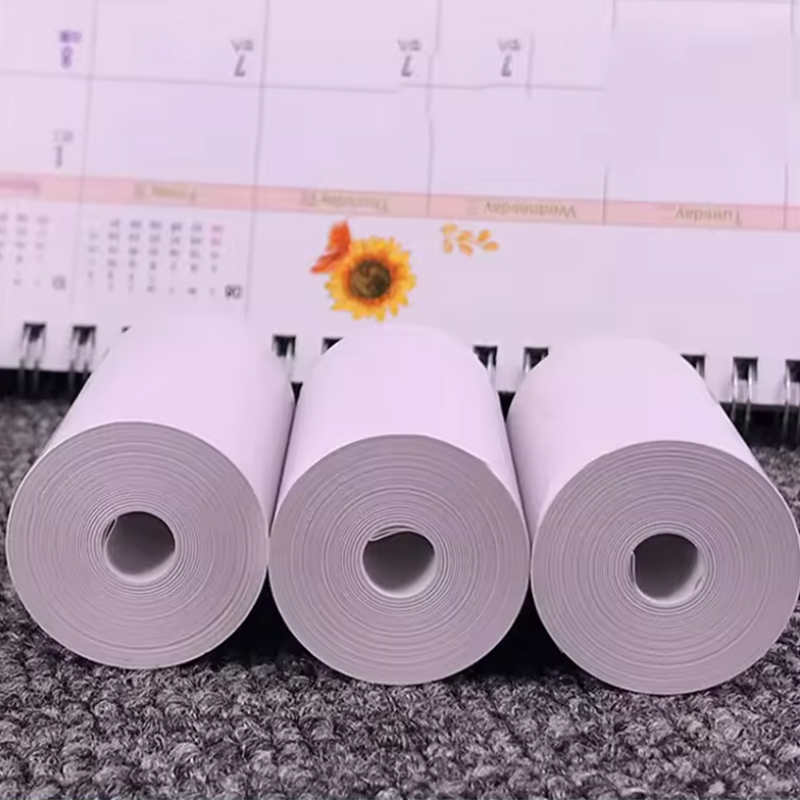 Smooth Cash Register Paper Thermal Paper Rolls at for Portable Printer Stickers