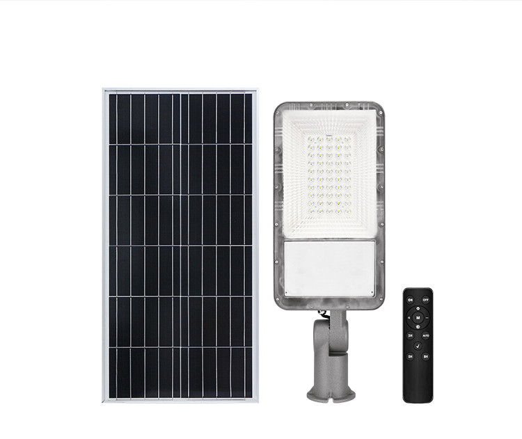 170lm/W Super Bright Street Light Remote Control Outdoor Wall Mounted Solar Streetlight