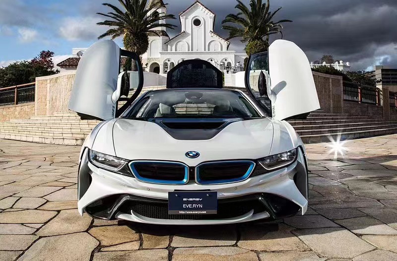 For BMW I8 Carbon Fiber Body Kit I8 Upgrade Energy-style Front and Rear Bumper Spoiler Widebody Kit