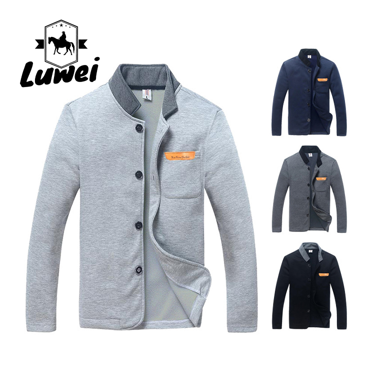Utility Palto Abrigos De Hombre Men's Slim Edition Single Buckle Solid Color Long Sleeve Collar Jacket