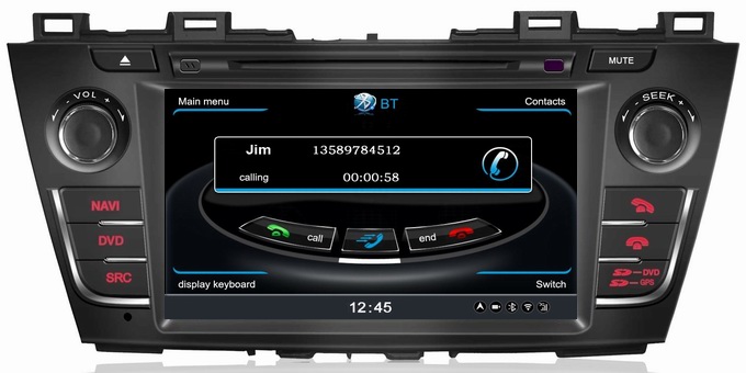 Ouchuangbo S100 GPS Navi Auto Radio for Mazda 5 (2010-2011) Host TV Stereo Player 1G CPU