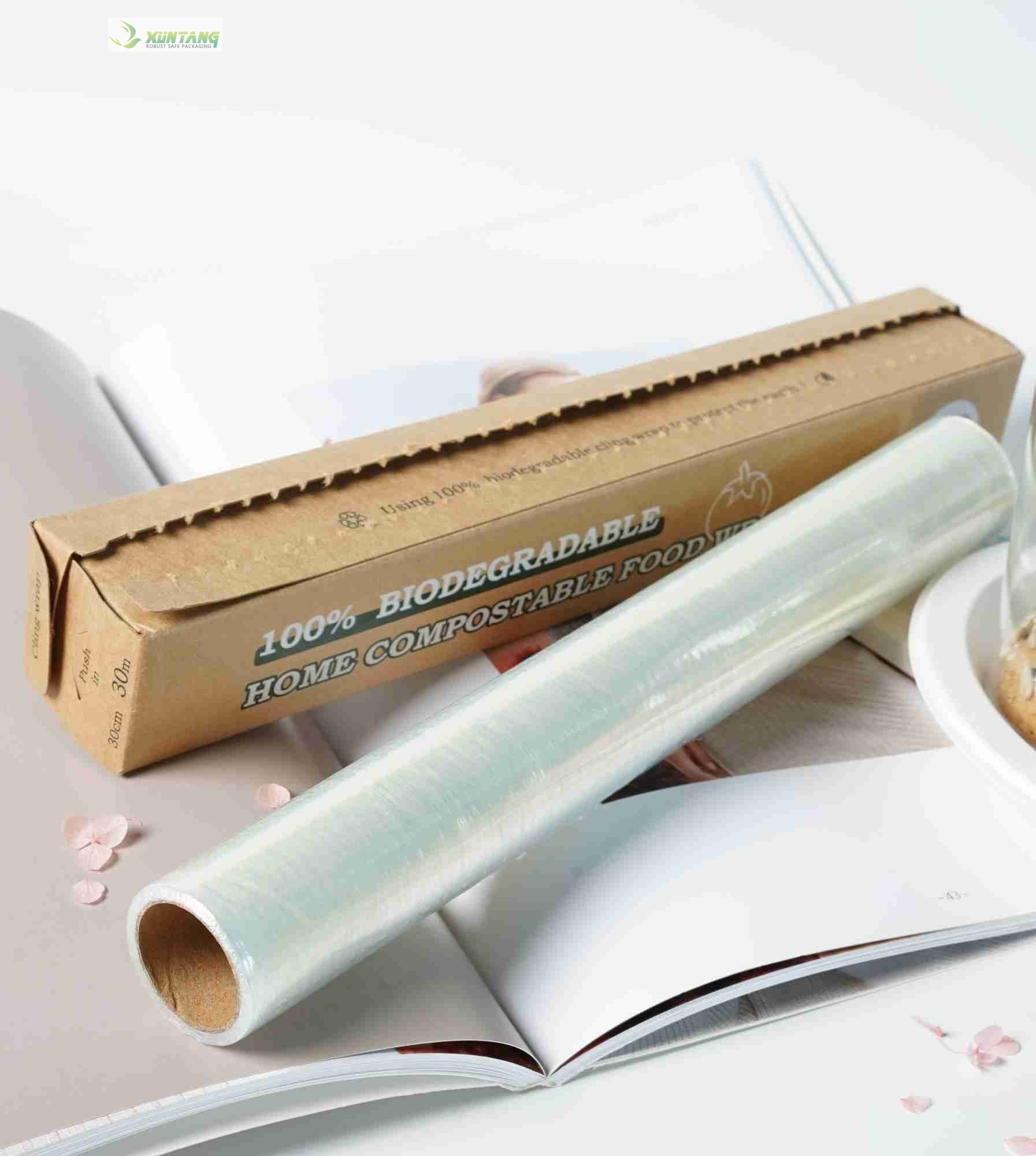 10 To 17 Microns Biodegradable Cling Film Eco Friendly