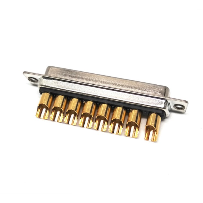 High Power 8W8 Female Solder Type Full Gold Plated Connector