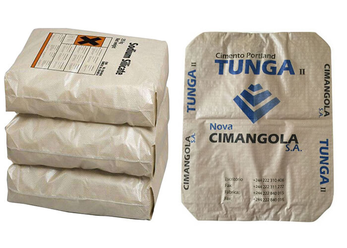 Breathable Polypropylene Bopp Laminated PP Woven Bags For Cement No leakage
