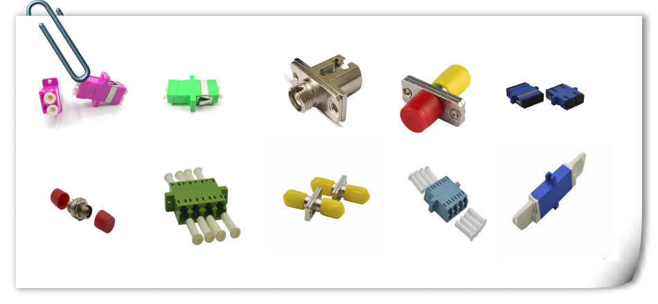Single Mode 1260nm 1650nm MPO Fiber Optic Adapter ABS Plastic