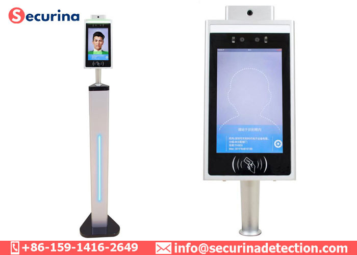 AI Biometric Thermal Imaging Temperature Measurement Thermometer Panel With Face Recognition Camera