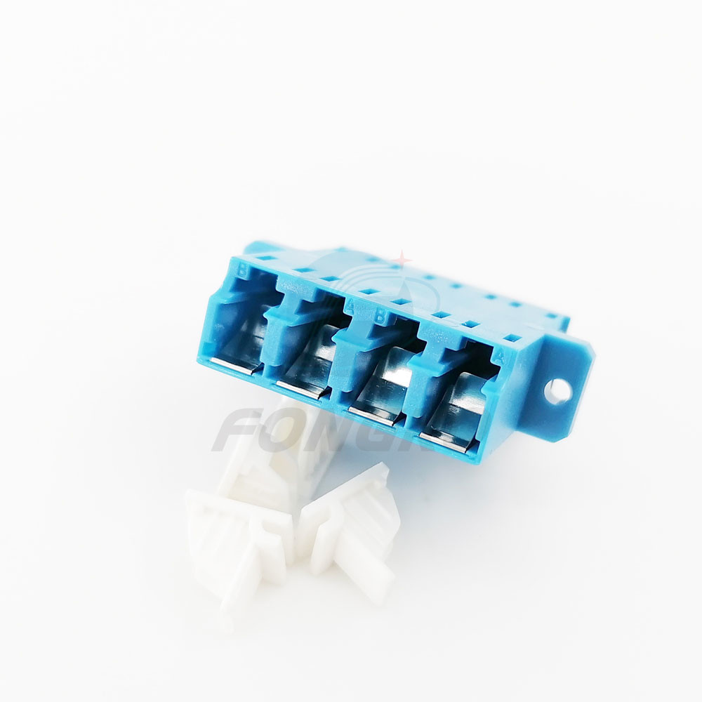 1550nm Singlemode Blue Fiber Optic UPC LC Connector Adapter